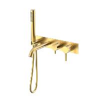 NEMO NM-2353BG Смеситель из стены для ванны BRUSH GOLD