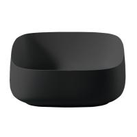 Artceram COGNAC Раковина накладная Quadro, 46x41хh15,5см, без отв под смеситель, без перелива, цвет: черный глянц (НЕ произв!)