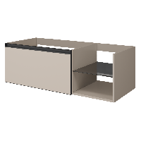 QUATRO 6 120см (80+40) тумба DAPHNE профиль ANTHRACITE