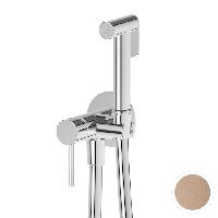 Newform Idroscopini Смеситель с гигиеническим душем, держатель, шланг 120 см, наружная часть (для 31093) цвет: Copper Satin