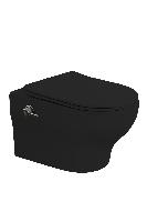 Унитаз подвесной с функцией биде, FIORE Черный матовый c крышкой