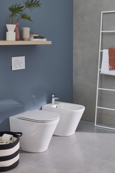 EDAA102-00 Rodin+ Приставной унитаз со стандартным ободом,белый 