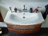 Puris Speed, раковина керамическая с LED подсветкой 800 мм, цвет белый