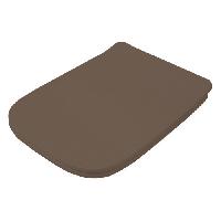 ARTCERAM A16 Сиденье с крышкой для унитаза, с микролифтом, петли хром, цвет Brown tortora