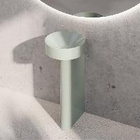 BETTE SunoPedestal Раковина пристенная 34*43,7*84см без отв. под смеситель с сифоном, шумоизоляцией, крепежом, цвет Salvia