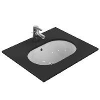 Ideal Standard Connect Раковина 550х380 мм, овальная, встраиваемая снизу без отв. под смес., с крепежом, цвет: белый глянец