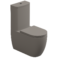 Чаша напольного унитаза биколор GSG Ceramic Design Like LKMBLBI000/030P, White/Cashmere Matt