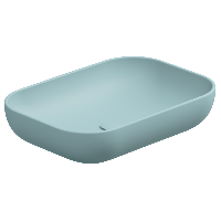 Раковина накладная 60x42 см GSG Ceramic Design Easy EALAVRE60037, Ice Matt