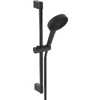 Ideal Standard Solos Душевой гарнитур 600 мм, ручной душ 3 режима (Rain, Silkrain, Active)  130 мм шланг 1750 мм IdealFlex G1/2 черный матовый