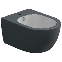 Биде подвесное биколор GSG Ceramic Design Like LKBISOBI000/028, White/Ebano Matt