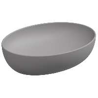 Раковина накладная 55x42 см GSG Ceramic Design Easy EALAVOV55038, Fumo Matt