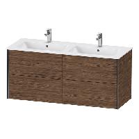Duravit ME by Starck  Двойная раковина для мебели с перел., с 1 отв. под смес., 1300x490мм, Цвет: Белый