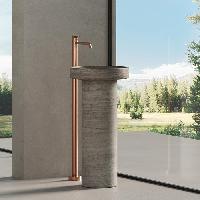 DEA DESIGN Marble Раковина Prato из мрамора наполньная h900х450х450 мм , цвет Stone Silk