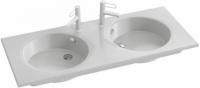 EXAT112-Z-00 раковина с гладкой нижней поверхностью ODEON RIVE GAUCHE 2 отвер. для смеc/120/(белый)