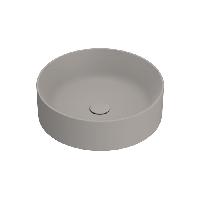 Catalano Zero  Раковина 45 см диаметр,  на столешницу, без отв. под смеситель, покрытие Cataglaze+, цвет Tortora Satinato