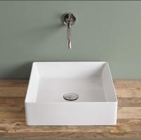 Artceram SCALINO Раковина накладная 38х38 см, без отв под смеситель, без слив перелива, цвет белый.