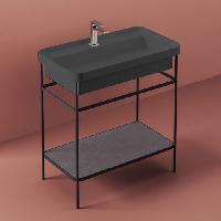 Artceram FUORI SCALA Металическая структура 40x57хh83см для раковины Fuori Scala rettangolare 61, цвет: черный матовый