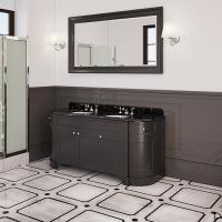 Devon Rose 50 Раковина (520х410 мм) со сливом-переливом, врезная снизу под столешницу, без отверстия под смеситель, цвет: белый