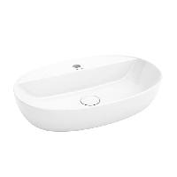 Kerama Marazzi Раковина PLAZA накладная 60*40*13,5см с 1 отв. под смеситель, без перелива, цвет белая глянцевая