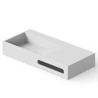 DEA DESIGN Washbasins Раковина настольная 90x42xh15 см, материал: Solid Surface искуственный камень, цвет: White №18