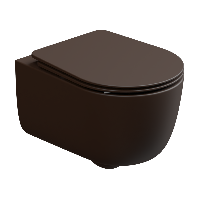 Чаша подвесного унитаза со смывом Smart Clean GSG Ceramic Design Hit! HIWCSO035, Cacao Matt