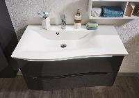 Puris Purefaction, раковина из минерального литья с LED подсветкой 900 мм правая, цвет белый