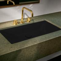 BETTE Loft  Раковина встраиваемая снизу 740х386х100 мм, без перелива, без отв под см. цвет Ebony