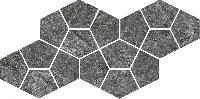 Магма Графит Мозаика Призм 20.5x41.3