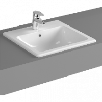 S20 Накладная раковина 45 см, цвет белый