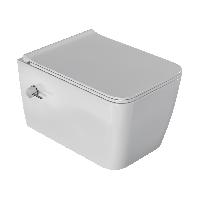 Zen подвесной унитаз с биде глянец белый с крышкой