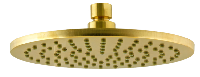 Верхний душ 30 см с шарнирным соединением Remer 359MM30BGX, золото брашированное