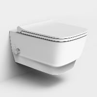 Унитаз подвесной с функцией биде, Bello Белый матовый