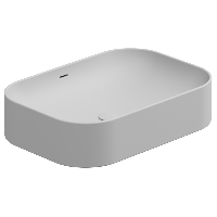 Раковина накладная 60x42 см GSG Ceramic Design Easy EALAVTP60001, белый матовый