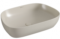 Чаша Outline Recycled, форма трапеция, 63x42 см, без перелива, матовый тауп