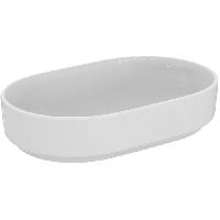 Ideal Standard i.life O Раковина овальная 60х38 см, без отверстия под смеситель, без перелива, цвет: белый глянец