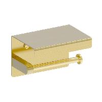 NEMO NM-C01055BG Держатель туалетной бумаги с полкой, BRUSH GOLD