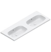 Catalano ALVEA Раковина 120x46 двойная, без отв. под смеситель, покрытие Cataglaze+, цвет белый глянцевый