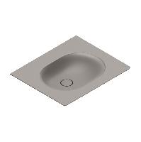 Catalano SFERA Раковина консоль 60x50, без отв. под смеситель, покрытие Cataglaze+, цвет Tortora Satinato