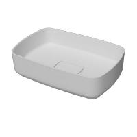 MOMA NINFEA1 Раковина 480х320 мм., для установки на столешницу, с донным клапаном, цвет белый матовый