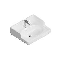 Kerama Marazzi Раковина POMPEI подвесная/мебельная 60*50*26,5см, с 1 отв. под смеситель, с переливом, цвет белый глянцевый