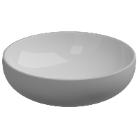 Раковина накладная биколор 45 см GSG Ceramic Design Easy EALAVRO45BI000/033, White/Perla Matt