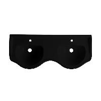 KERASAN Retro, Раковина двойная  120 см с 1 отв. под смеситель, цвет: черный матовый