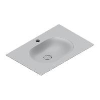 Catalano SFERA Раковина консоль 75x50, с 1 отв. под смеситель, покрытие Cataglaze+ , цвет Cemento Satinato