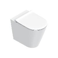 Catalano ZERO Унитаз напольный 55x35, безободковый, универс.слив, смыв Tornado, покрытие Twinglaze+, без крепежа, цвет белый матовый