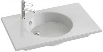 EXAW112-Z-00 раковина с гладкой нижней поверхностью ODEON RIVE GAUCHE /80/(белый) 