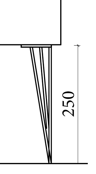 Ножки LUCIDO для пенала золото пара 