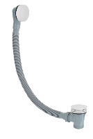 Слив-перелив click-clack для ванны Remer 96PCCBO, белый матовый