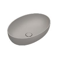 Catalano SFERA Раковина 60x42 h16 накладная, без перелива, без отв. под смеситель, покрытие Cataglaze+, цвет Tortora Satinato