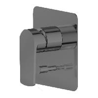 Newform Haka Внешняя часть механического смесителя для душа на 2 источника с автоматическим переключателем, цвет: PVD brushed gun metal