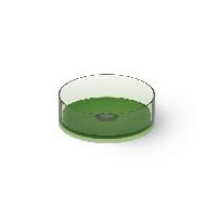 DEA DESIGN Washbasins Раковина настольная 45x45xh14,5 см, материал: Glasstech прозрачная смола, цвет: Emerald R3
